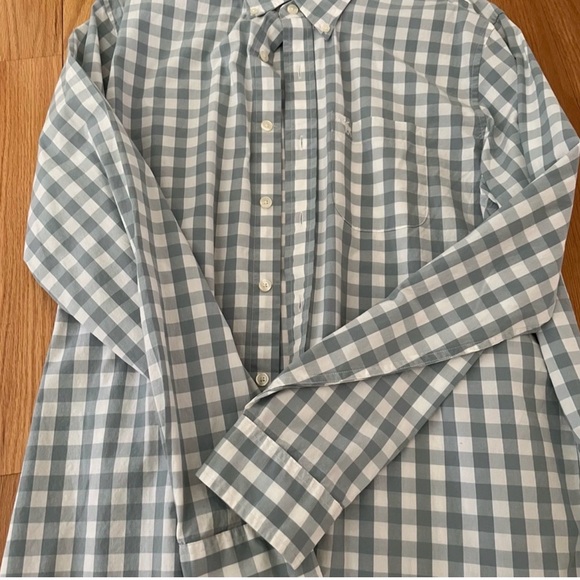 Abercrombie & Fitch Men's Checkered Shirt - Light Gray - Picture 2 of 4